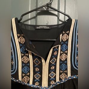 Long Sleeve Embroidered Summer Shirt